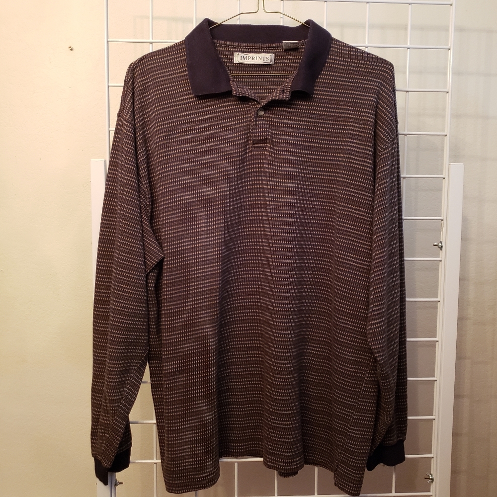 Vintagr Imprints longsleeve collared shirt XXL